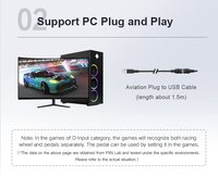 Palanca de Cambios PXN A7 para Volante de Carreras, Cable DIN-DIN para Simulador de Carreras de PC