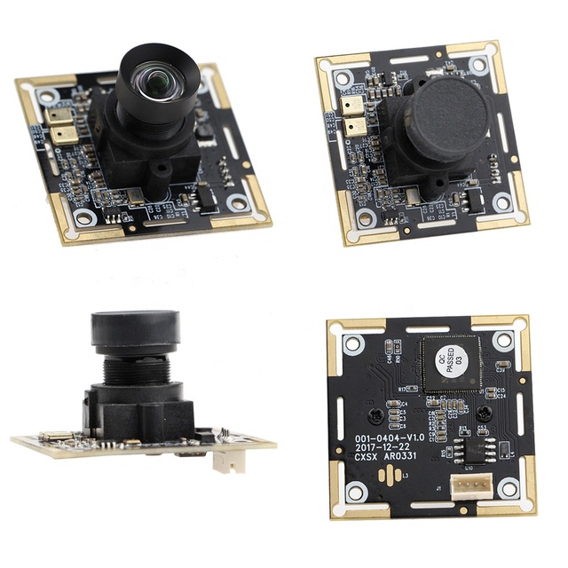 OEM 1/3'' 3MP AR0331 CMOS Image Sensor Security Camera Module 1080P HDR Fixed Focus USB 2.0 Plug & Play 38x38mm