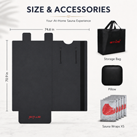 Btws Tendance Couverture de sauna imperméable, Sac de sauna portable, Appareil de sudation pour la maison et les salons de beauté