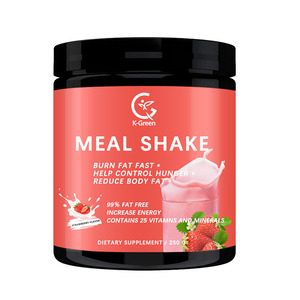 มิลค์เชคมัสคลีนมัสคลีนมัสเชคเวย์สารอาหารทดแทนอาหารที่มีโปรตีนสูงเอนไซม์ย่อยอาหารสตรอเบอร์รี่ - Product Image 1