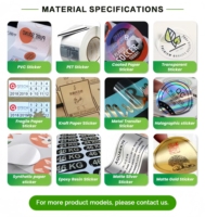 Autocollants personnalisés imperméables, autocollants découpés à la forme, autocollants en vinyle durables pour l'emballage