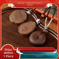 Pendentif de voiture en bambou, encens naturel de style traditionnel chinois ; Parfum distinctif longue durée ; Même design
