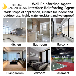 สารเคลือบผนังชนิดน้ำใสสีขาวนม ป้องกันฝุ่น ยึดเกาะทราย  พร้อมแปรง  ช่วยเสริมความแข็งแรง ป้องกันการฉีกขาด - Product Image 4