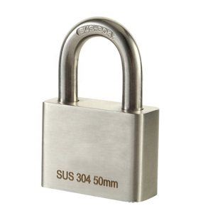 Candado de seguridad con grillete corto marino de acero inoxidable 304, cerradura para exteriores, resistente al agua, a prueba de óxido, cerradura de puerta antipalanca, herrajes para barcos de 70mm - Product Image 5