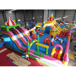 Parc d'attractions gonflable géant Mico, château gonflable, toboggan, parcours d'obstacles, combo, matériau PVC, capacité 500 kg+, 10+ passagers - Product Image 6