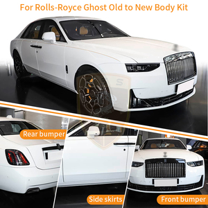 Kit de Carrocería de Material PP+Hierro para Rolls Royce <span class=keywords><strong>Ghots</strong></span> 2010-2014, de Antigua a Nueva Generación, Quinta Generación, Parachoques Delantero y Trasero, Capó, Guardabarros - Product Image 3