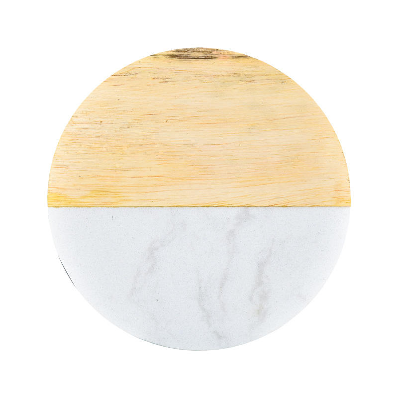 White round marble coaster