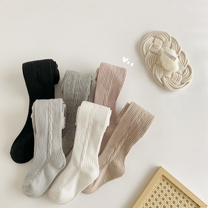 <span class=keywords><strong>Leggings</strong></span> in Cotone per Bambine, Stile Coreano, Tinta Unita, Calze Pantacollant per Neonati, Pantaloni per Bambini, Vendita all'Ingrosso - Product Image 6