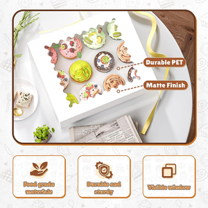 Caja de Panadería Ecológica de Papel para Cupcakes Caseros y Regalos para Eventos Festivos Especiales - Product Image 3
