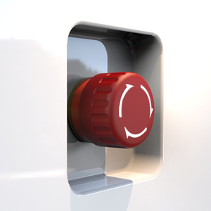 Bouton d'arrêt champignon LANBOO 16mm à tête rouge en PC-plastique IP65 7A 220V 1NO1NC/2NO/2NC pour contrôle d'urgence et auto-bloquant pour appareils électroménagers - Product Image 3