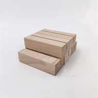Offres Spéciales porte-cartes de visite en bois bon marché, porte-cartes de Menu, Logo personnalisé