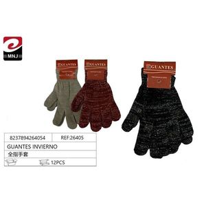 Guanti Invernali a Dita Intere Caldi in Maglia Confezione da 12 Pezzi - Product Image 1