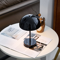 Lampe de table LED rétro de bar à café sans fil à capteur tactile rechargeable Décoration lumineuse de restaurant de luxe personnalisable haut de gamme