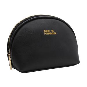 Croce di Struttura Dell'unità di Elaborazione di Cuoio Logo in Rilievo Toilet Bag con Oro Della Chiusura Lampo Del Metallo - Product Image 4