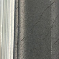 Rideaux occultants gris pour chambre à coucher, épais et lourds, 100 % polyester, design moderne, à œillets, isolants thermiques