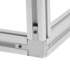 Connecteur d'angle droit 3D 2020 3030 4040, support d'angle, accessoire pour profilé en aluminium, norme européenne, alliage de zinc - Product Image 3