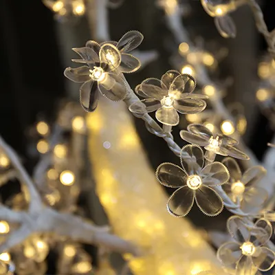 Fashionable Outdoor IP65 LED Crystal Cherry Blossom Tree Light Warm White Green With 24V 110V 220V Christmas Decorations Gardens