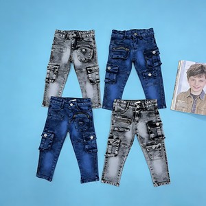 Jeans in Denim per Ragazzi YQ326 Taglia 20-30 di Alta Qualità Stile Europeo - Fornitura all'Ingrosso <span class=keywords><strong>Pantaloni</strong></span> Elasticizzati per Bambini per il Mercato USA - Product Image 5