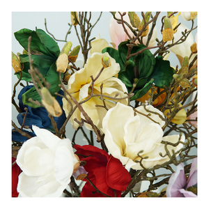 Bán Sỉ Thân Hoa Mộc Lan Cành Hoa Mộc Lan Lấp Lánh Để Trang Trí Cây Giáng Sinh Sản Xuất Tại Trung Quốc - Product Image 3