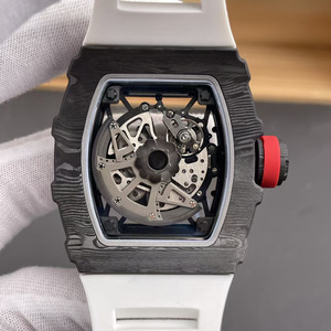 Montre-bracelet pour homme de luxe, mécanique squelettée, saphir, bracelet 20 mm en fibre de carbone TPT, de haute qualité, simple et élégante - Product Image 2