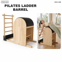 Baril d'escalade en bois de chêne pour Pilates, améliore la posture corporelle, convient pour une utilisation à domicile et en studio professionnel