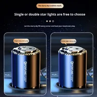 Diffuseur de parfum intelligent pour voiture haut de gamme avec commande vocale, en métal, avec lumières d'ambiance colorées effet ciel étoilé, sans fonctionnement