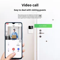 Sonnette sans fil intelligente FY831, contrôlée par application Wi-Fi, design barre, batterie intégrée, écran OLED, 1080p HD, compatible iOS, vente en gros