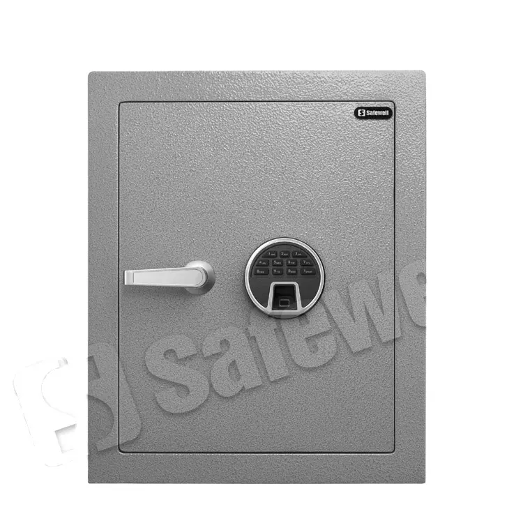 Safewell Factory Price OEM Steel Body 30 Minutes Fingerprint Fire Resistant Protection Fireproof Safes For Securing Valuables