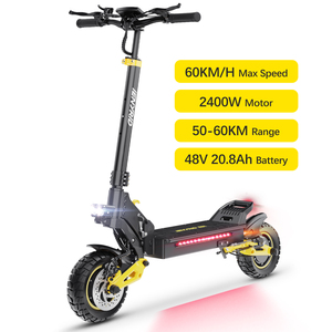 Nueva Versión Scooter Eléctrico Plegable para Adultos IENYRID <span class=keywords><strong>ES1</strong></span> 2400W con Motores Dobles, 3 Modos de Velocidad y Velocidad Máxima de 60 km/h - Product Image 1
