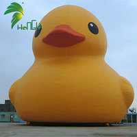 Ballon publicitaire géant en PVC en forme de canard pour événements aquatiques, décoration gonflable en forme de canard
