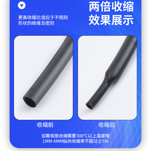 Gaine thermorétractable Jiafei 2 mm, étanche, isolante, pour protection des câbles électriques - Product Image 5