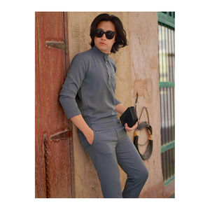 2023 Eid Indonesia Islamic Muslim Male Fashion Baju Kurung Melayu Silk <strong>Model</strong> Baju Kurung Embroidery Songket Baju Raya - Product Image 5