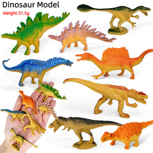 Modelo <span class=keywords><strong>de</strong></span> Dinosaurio <span class=keywords><strong>de</strong></span> Plástico Sólido en Miniatura: Tiranosaurio Rex, Allosaurus, Espinosaurio, Estegosaurio, Anquilosaurio - Product Image 2