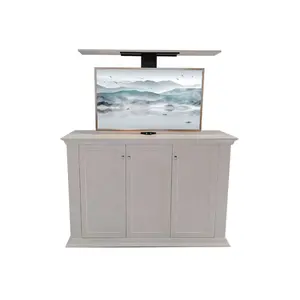 Remote Control Cabinet Electric 340 degree Rotation TV Lift Stand