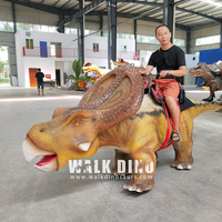 Sürülebilir Animatronik Dinozor - Ticari Oyun Alanları için Jetonlu Elektrikli Yürüyen Dinozor Binicisi