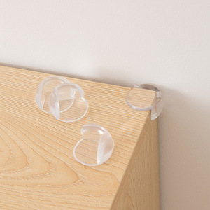 Transparent Heart Shape <b>Corner</b> <b>Protectors</b> Thickened PVC For Kids Tables And Coffee Tables Safety Guard - Product Image 3