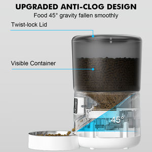 Elecpet Tuya 스마트 와이파이 애완 동물 피더 자동 알림 시간 고양이 개 사료 디스펜서 전화 앱 제어 단단한 그릇 고급 애완 동물 피더 - Product Image 3