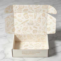 Cajas de Cartón Corrugado Ecológicas, Ligeras y Autoarmables, con Laminado Mate, Grabado en Relieve y Logotipo Personalizado para Marcas de Ropa