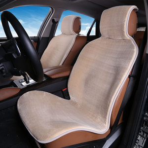Fundas cortas de lana para asiento delantero de coche, <span class=keywords><strong>Interior</strong></span> de asiento de coche difuso, cálido para alfombrilla de invierno, ajuste Universal, Compatible con Airbag - Product Image 2