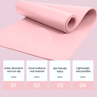 Tapis de yoga LADYGLOW antidérapant, écologique, pour Pilates, fitness, exercices à domicile, studio, salle de sport, vente en gros