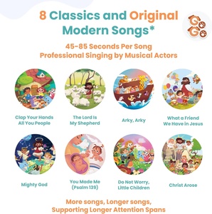 Libro musical español con 8 <span class=keywords><strong>canciones</strong></span> en inglés y español Libros de sonido <span class=keywords><strong>para</strong></span> niños - Product Image 4