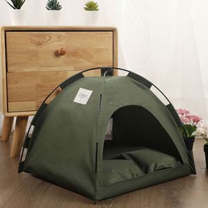 Pet Tent <b>Bed</b>, Breathable Foldable Outdoor Pet Crate with Cooling Mat, Simple Solid Color Dog and Cat <b>House</b> for Promotional Gifts - Product Image 2