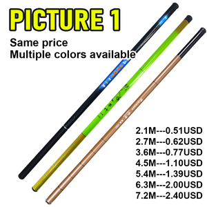 Canne à pêche télescopique en fibre de verre, vente en gros, personnalisable pour la pêche en rivière, lac, ruisseau, océan, bateau - Product Image 2
