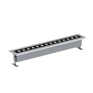 חיצוני IP67 עמיד למים מלבן שקוע קרקע 36W 48W DC24V LED ליניארי מתחת למים אור