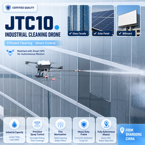 Drone de nettoyage haute définition pour murs-rideaux, toitures et murs de bâtiments industriels, directement du fabricant - Product Image 1