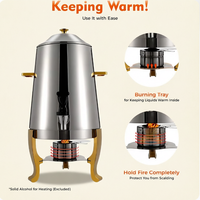 Équipement de buffet d'hôtel, distributeur de jus, machine à café, urne à café en acier inoxydable pour la restauration, urne à café à vendre