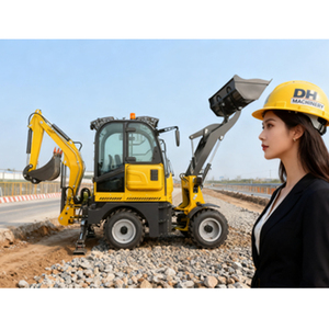 Nueva Excavadora <span class=keywords><strong>Retro</strong></span> <span class=keywords><strong>Mini</strong></span> Grande con Motor Diésel de China, Tractor Agrícola, Retroexcavadora, Cargadora 4x4 - Product Image 5
