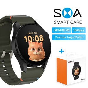 ساعة ذكية للرجال والنساء، مزودة بمقياس ضغط الدم ومعدل ضربات القلب، وعداد الخطوات، وشاشة AMOLED، وحزام مطاطي، وإمكانية الرد على المكالمات. - Product Image 6