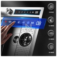 Fregadero de Cocina Inteligente con Purificación de Agua NILLOS N4442X10, Pantalla Táctil Digital, Acero Inoxidable 304 Cepillado, Un Solo Tazón, Dos Orificios