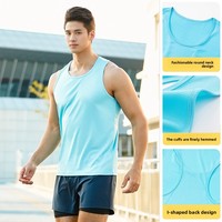 Débardeur de course Marathon vierge pour l'été, vente en gros, séchage rapide, coupe ample, logo personnalisé, vêtements de sport sans manches pour hommes et garçons